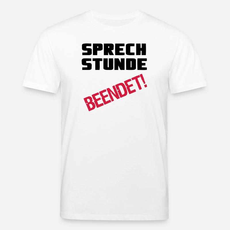 Sprechstunde beendet Medizin Spruch Geschenk - Stanley/Stella Unisex Bio-T-Shirt CREATOR - Weiß