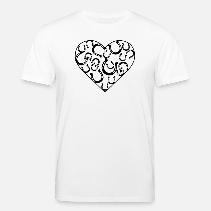 Hufeisen Herz - Stanley/Stella Unisex Bio-T-Shirt CREATOR - Weiß