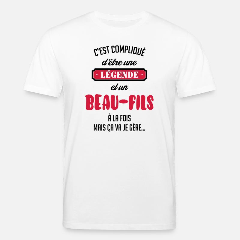 tytärpuoli / poikapuoli / poika / tytär - Stanley/Stella CREATOR unisex luomu-t-paita - valkoinen