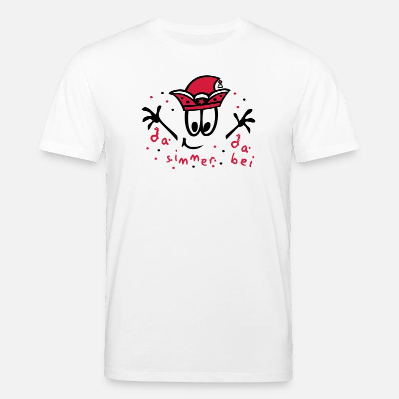 Fasching mit Konfetti, Karneval - Stanley/Stella Unisex Bio-T-Shirt CREATOR  - Weiß