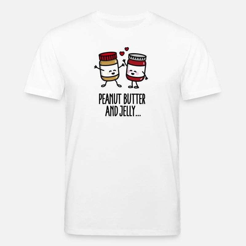Peanut butter and jelly - Stanley/Stella Unisex Bio-T-Shirt CREATOR  - Weiß