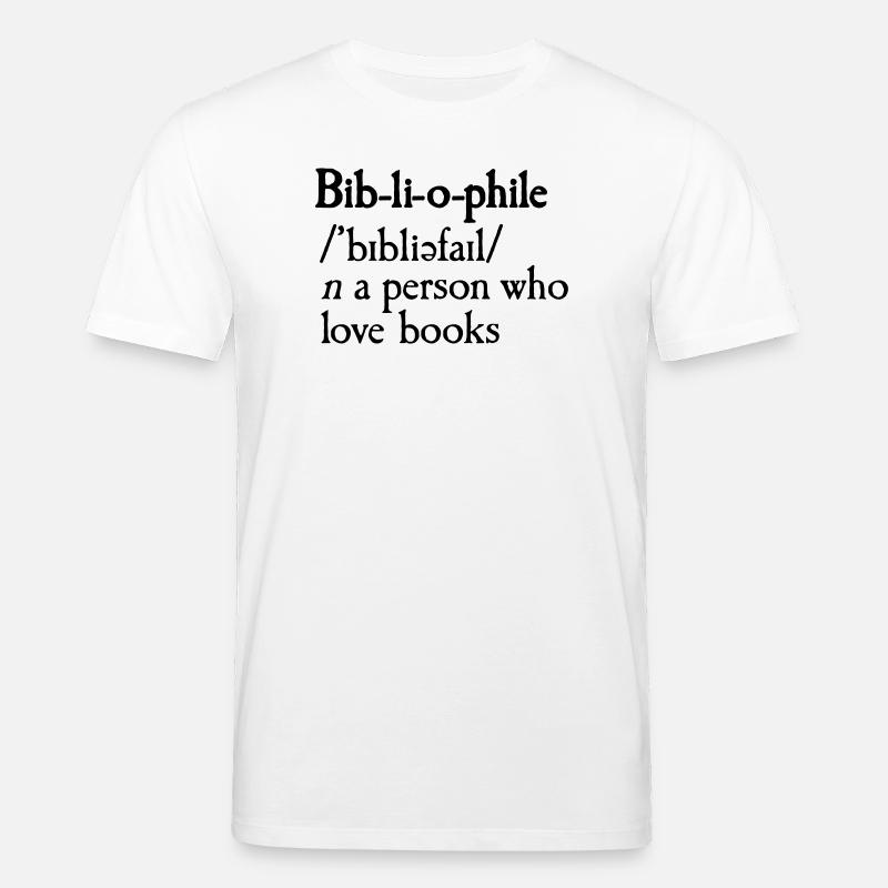 Bibliophile dictionary definition - Stanley/Stella Unisex Bio-T-Shirt CREATOR  - Weiß