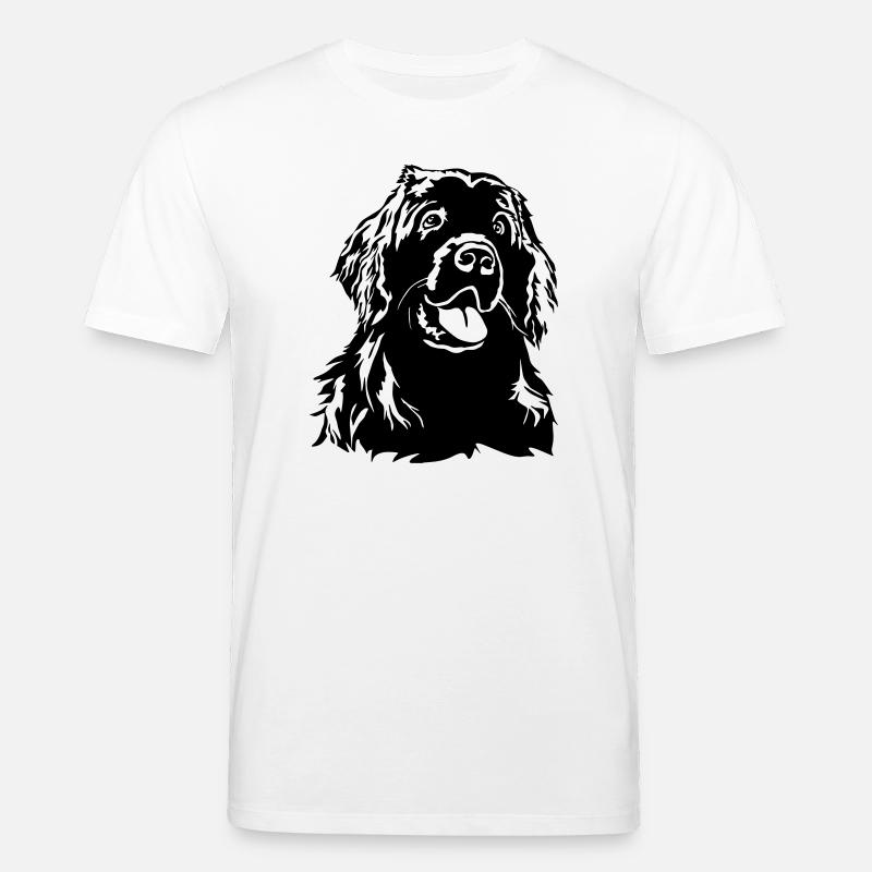 Neufundländer Kopf - Stanley/Stella Unisex Bio-T-Shirt CREATOR  - Weiß