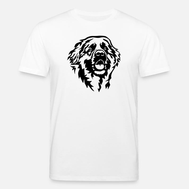 Leonberger Kopf - Stanley/Stella Unisex Bio-T-Shirt CREATOR  - Weiß
