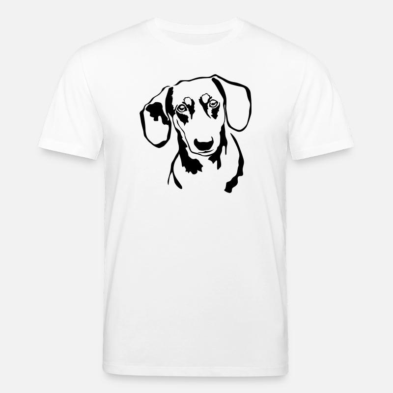 Dackel Kopf - Stanley/Stella Unisex Bio-T-Shirt CREATOR  - Weiß