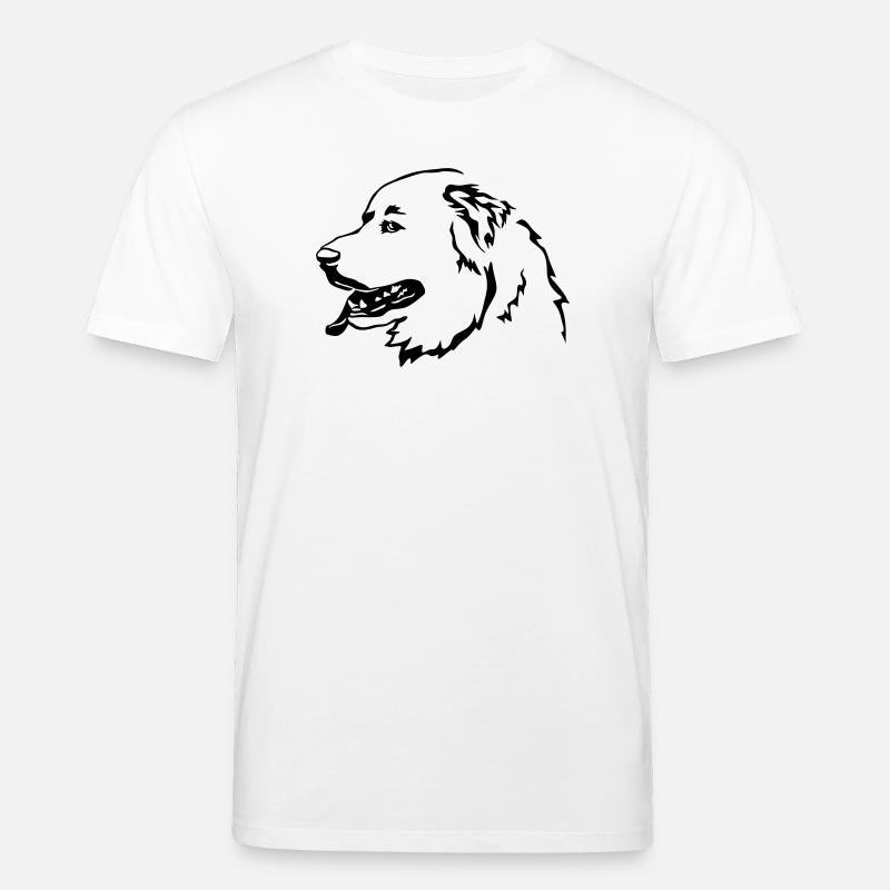Pyrenäenberghund Kopf - Stanley/Stella Unisex Bio-T-Shirt CREATOR - Weiß
