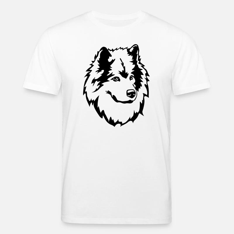 Eurasier Kopf - Stanley/Stella Unisex Bio-T-Shirt CREATOR  - Weiß