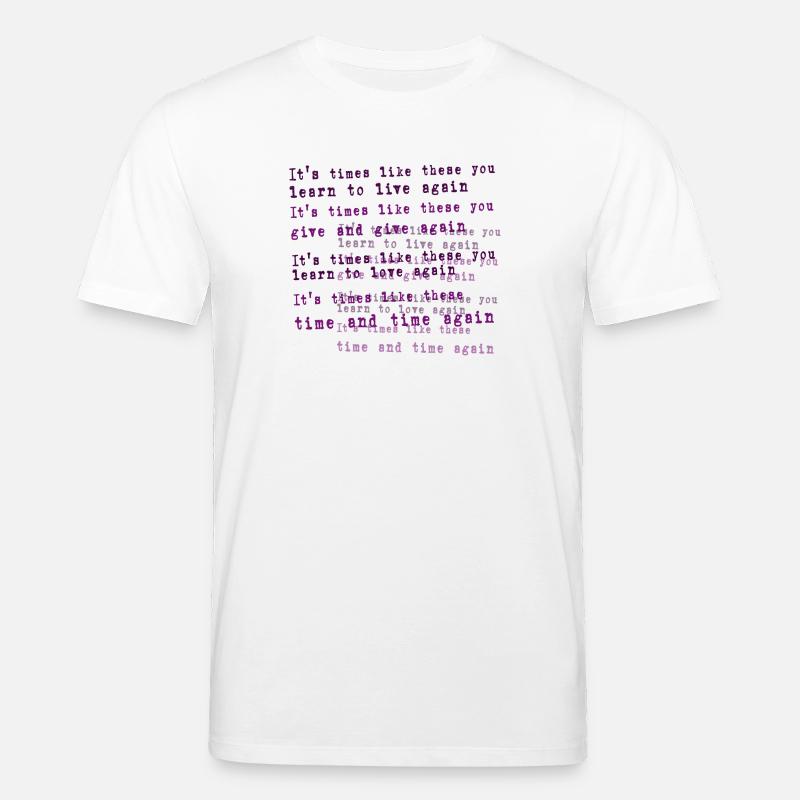 Foo Fighters Lyrik - Stanley/Stella Unisex Bio-T-Shirt CREATOR  - Weiß