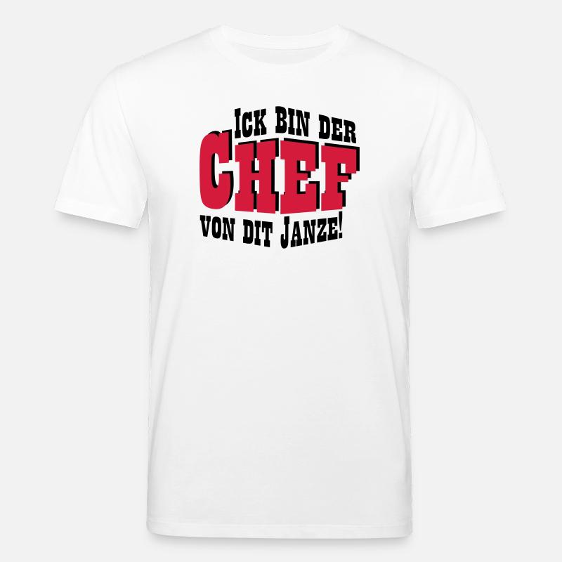 Chef von dit janze - Stanley/Stella Unisex Bio-T-Shirt CREATOR  - Weiß