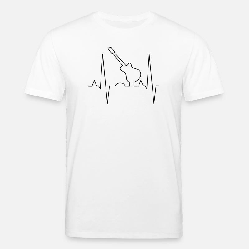 Conception d’impression de guitare - T-shirt bio CREATOR Stanley/Stella Unisexe - blanc