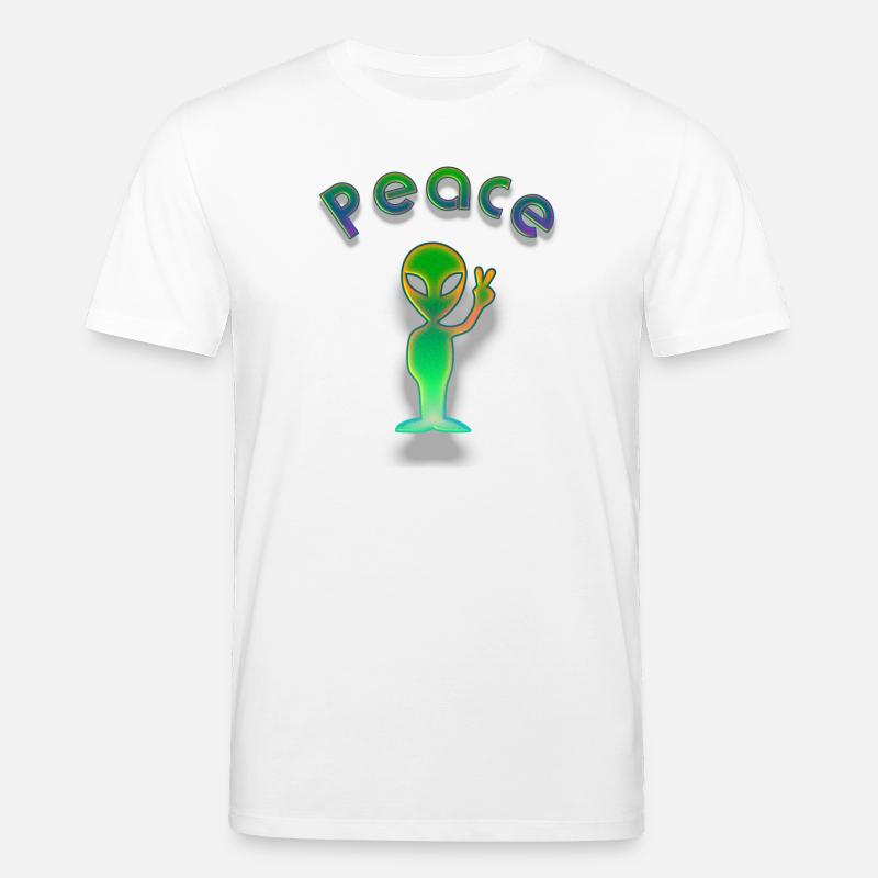 Peace Alien - Stanley/Stella Unisex Bio-T-Shirt CREATOR  - Weiß