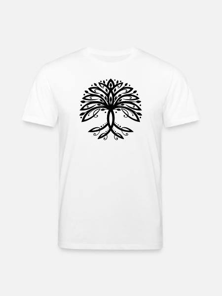 Yggdrasil Lebensbaum Weltenesche - Stanley/Stella Unisex Bio-T-Shirt CREATOR  - Weiß