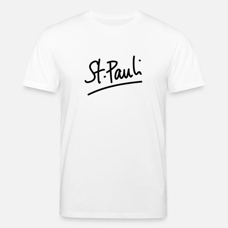 St. Pauli - écriture - T-shirt bio CREATOR Stanley/Stella Unisexe - blanc