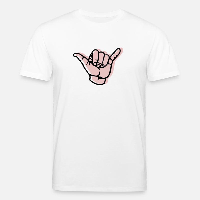 Décalage à la main - T-shirt bio CREATOR Stanley/Stella Unisexe - blanc