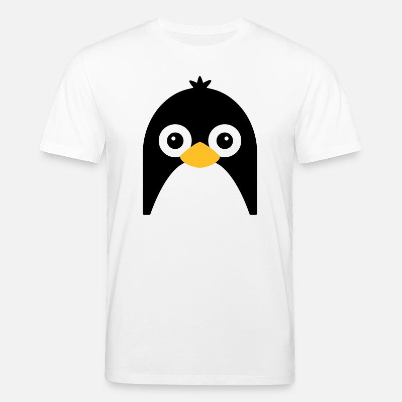 Nettes Pinguin-Gesicht - Stanley/Stella Unisex Bio-T-Shirt CREATOR  - Weiß