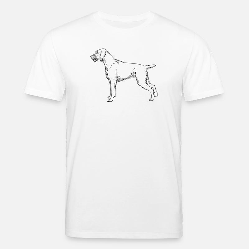 Deutsch Drahthaar - Stanley/Stella Unisex Bio-T-Shirt CREATOR  - Weiß