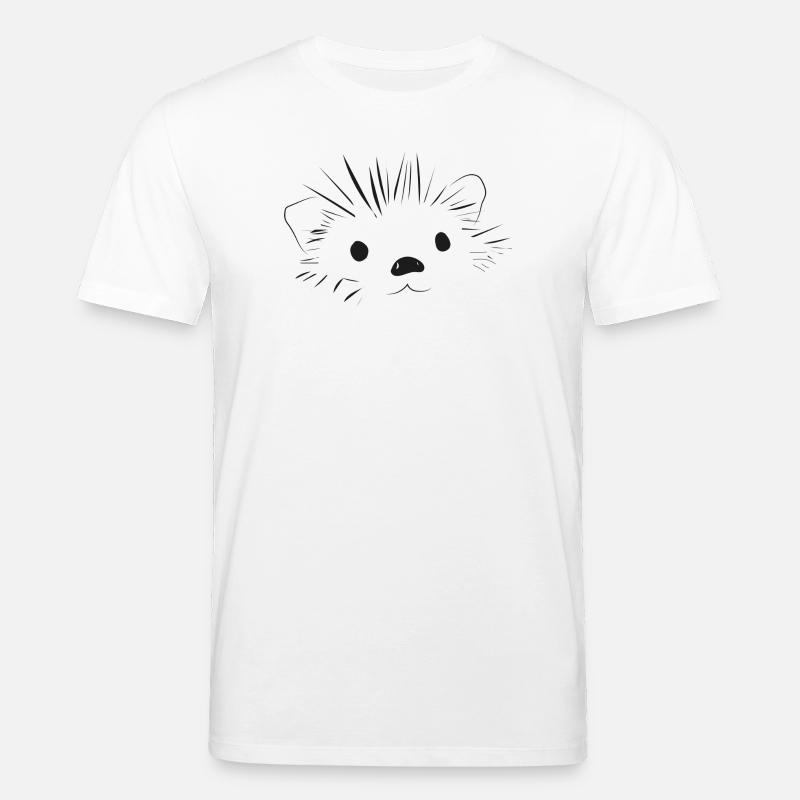 🦔 Mignon hérisson amour doux - T-shirt bio CREATOR Stanley/Stella Unisexe - blanc
