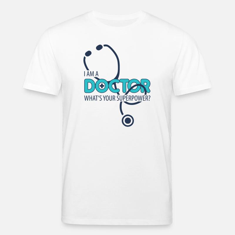 Ich bin ein Arzt - Stanley/Stella Unisex Bio-T-Shirt CREATOR  - Weiß