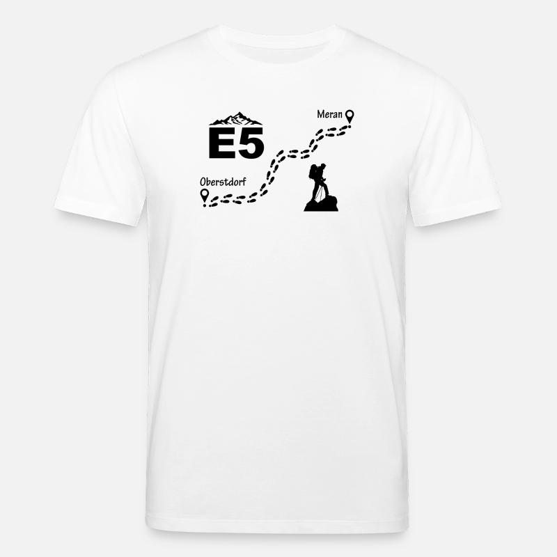E5 Alpenüberquerung - Stanley/Stella Unisex Bio-T-Shirt CREATOR  - Weiß