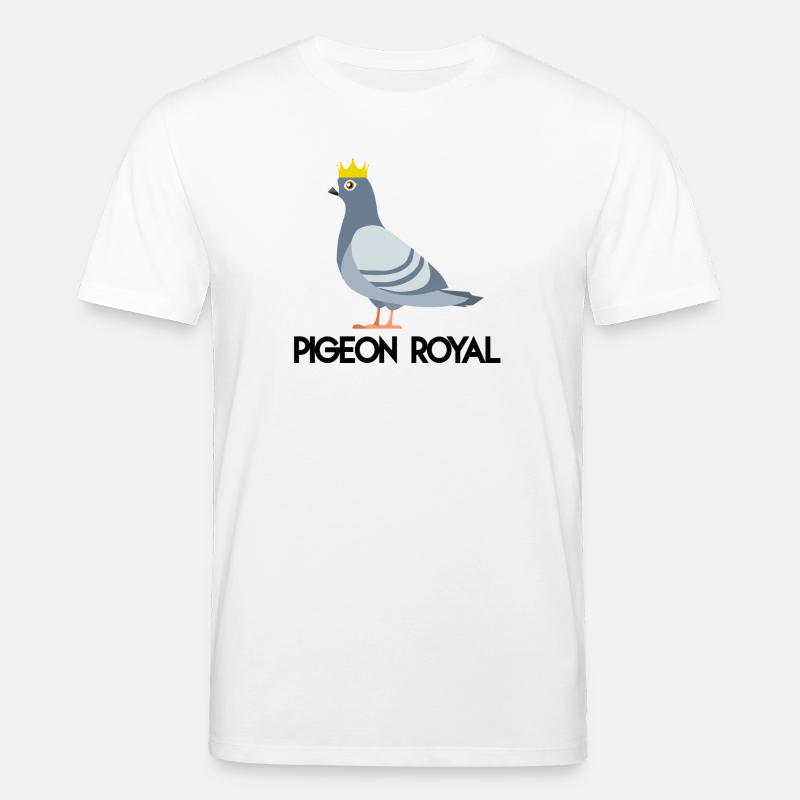 Königliche Taube (schwarzer Tippfehler) - Stanley/Stella Unisex Bio-T-Shirt CREATOR  - Weiß