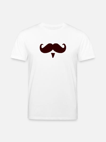 Schnurrbart Schnauz Oberlippenbart Geschenk - Stanley/Stella Unisex Bio-T-Shirt CREATOR  - Weiß