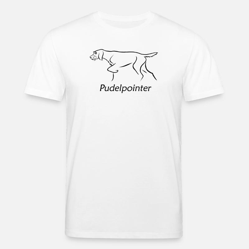 Poodle pointer - Stanley/Stella CREATOR Unisex Organic T-Shirt - white