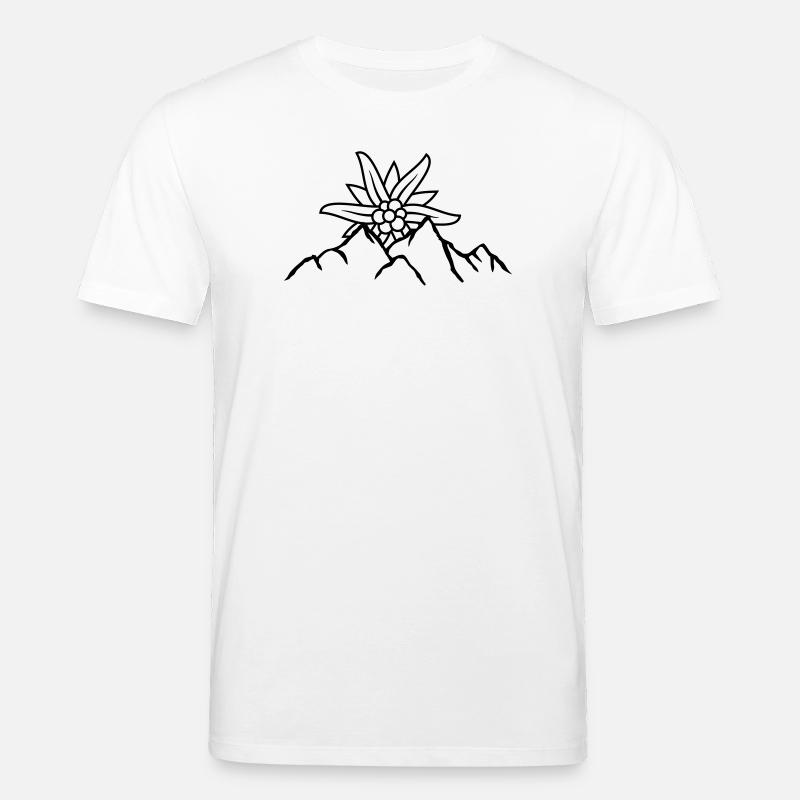 Logo Sonne Bergblume - Stanley/Stella Unisex Bio-T-Shirt CREATOR  - Weiß