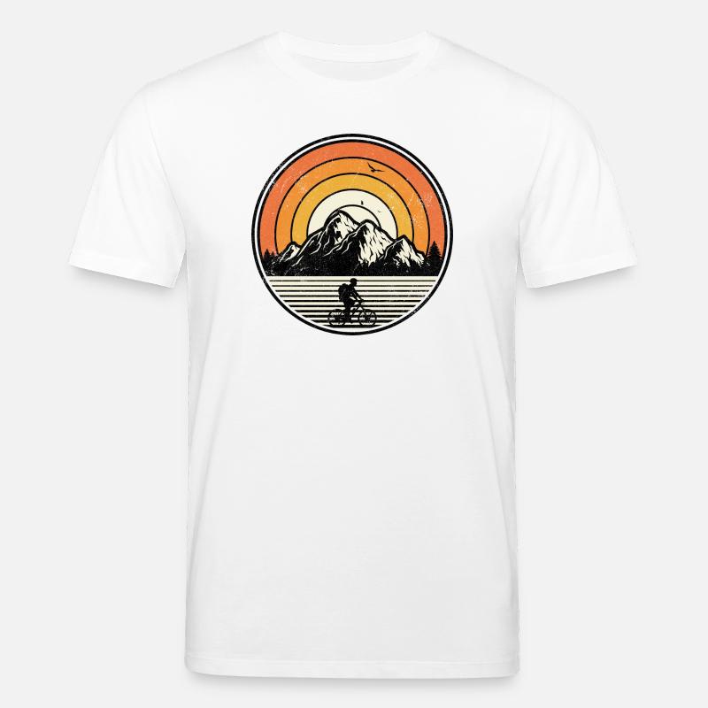 Sunset Mountain Ride - Stanley/Stella Unisex Bio-T-Shirt CREATOR  - Weiß