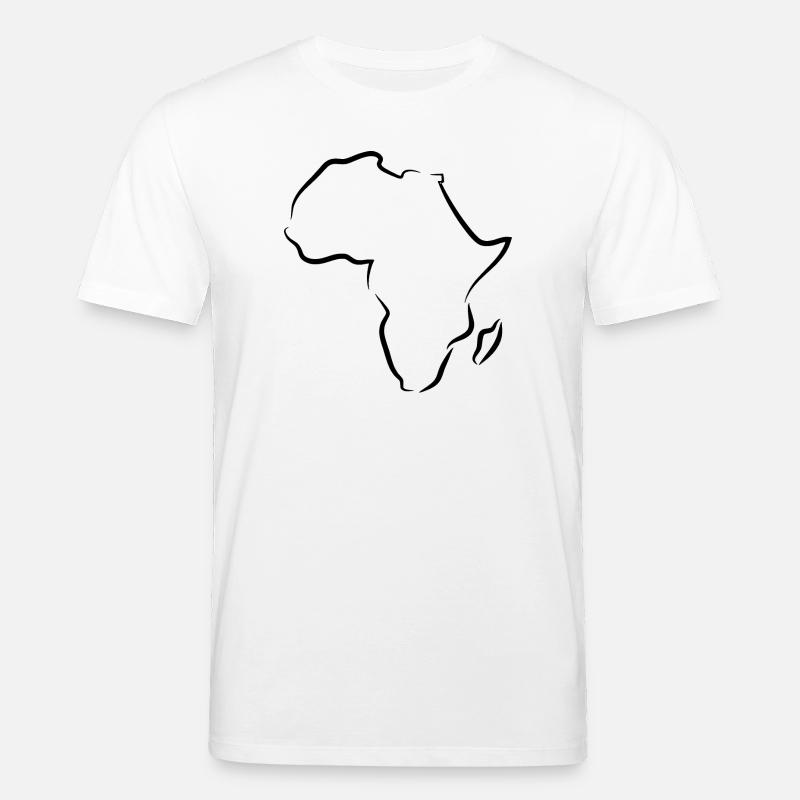 Afrika-Übersicht - Stanley/Stella Unisex Bio-T-Shirt CREATOR - Weiß