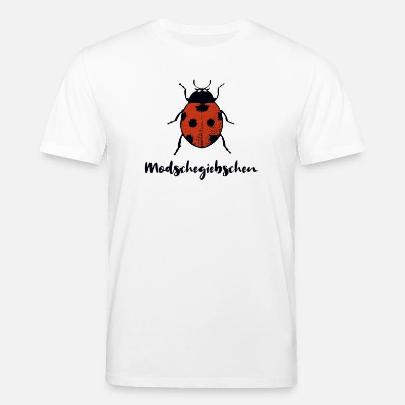 Modschegiebchen Marienkäfer Sächsisch Geschenk - Stanley/Stella Unisex Bio-T-Shirt CREATOR  - Weiß