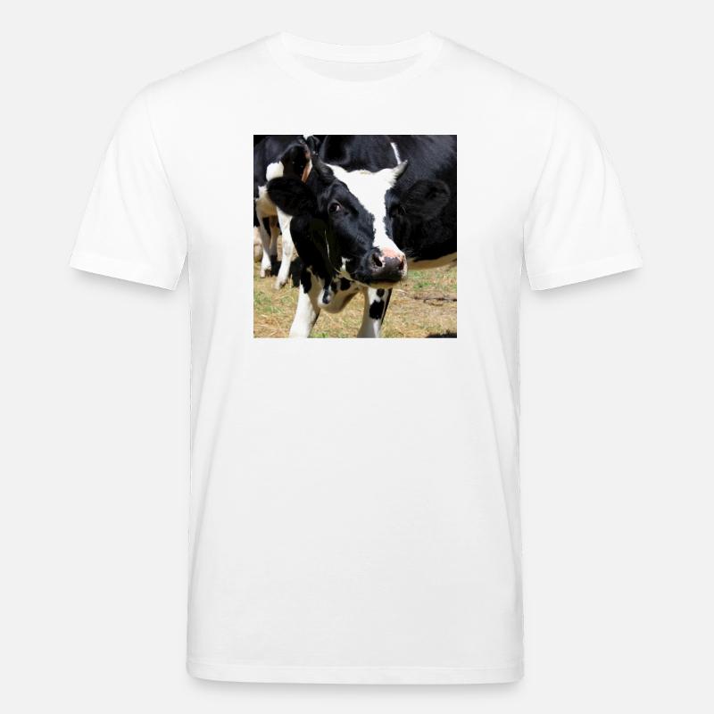 Kuh Poster - Stanley/Stella Unisex Bio-T-Shirt CREATOR  - Weiß