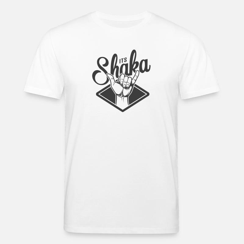 Logo surf Its shaka - Stanley/Stella Unisex Bio-T-Shirt CREATOR  - Weiß