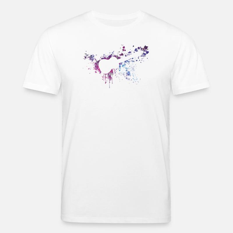 ukulele splash - Stanley/Stella Unisex Bio-T-Shirt CREATOR  - Weiß