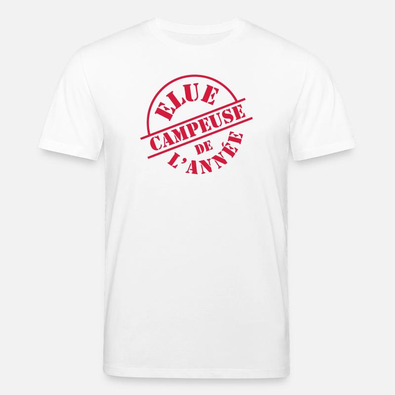 Elue Campeuse de l'année - T-shirt bio CREATOR Stanley/Stella Unisexe - blanc