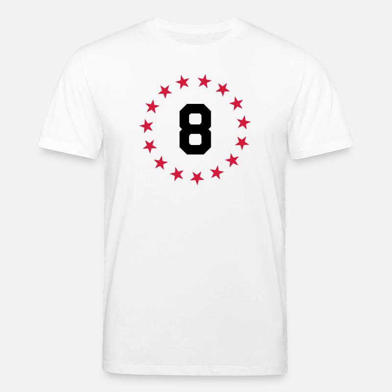 Ziffer 8 - Stanley/Stella Unisex Bio-T-Shirt CREATOR  - Weiß