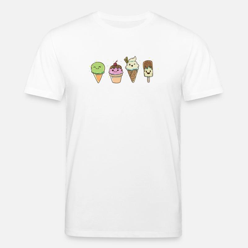 Eis Eisdiele Eiscafe - Stanley/Stella Unisex Bio-T-Shirt CREATOR  - Weiß