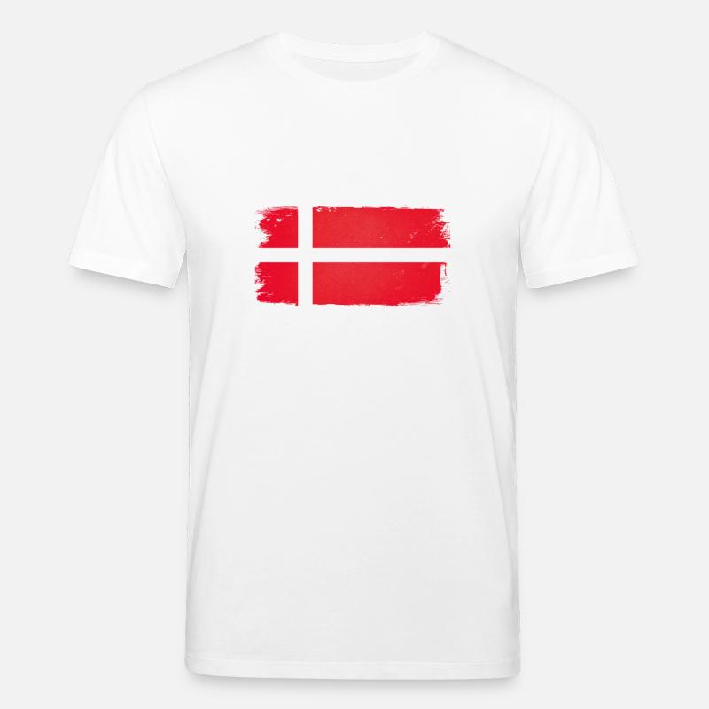 Danemark drapeau Danemark - T-shirt bio CREATOR Stanley/Stella Unisexe - blanc