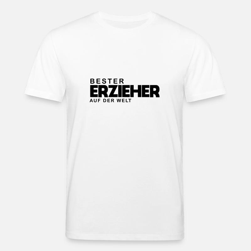 Bester Erzieher - Stanley/Stella Unisex Bio-T-Shirt CREATOR  - Weiß