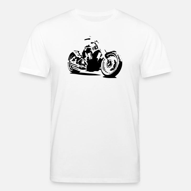 Motorcycle Chopper - Stanley/Stella Unisex Bio-T-Shirt CREATOR  - Weiß