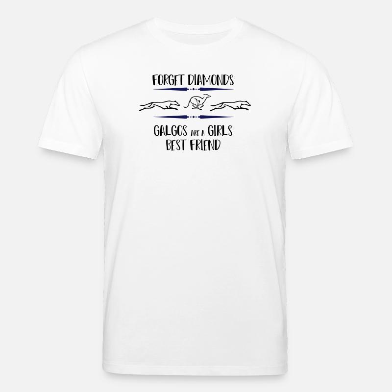 Galgos en cours d'exécution - T-shirt bio CREATOR Stanley/Stella Unisexe - blanc