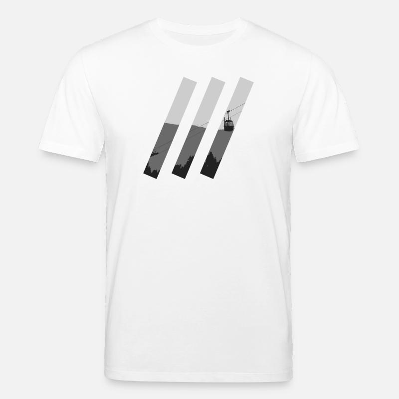 Gondel Schrägstriche - Stanley/Stella Unisex Bio-T-Shirt CREATOR  - Weiß