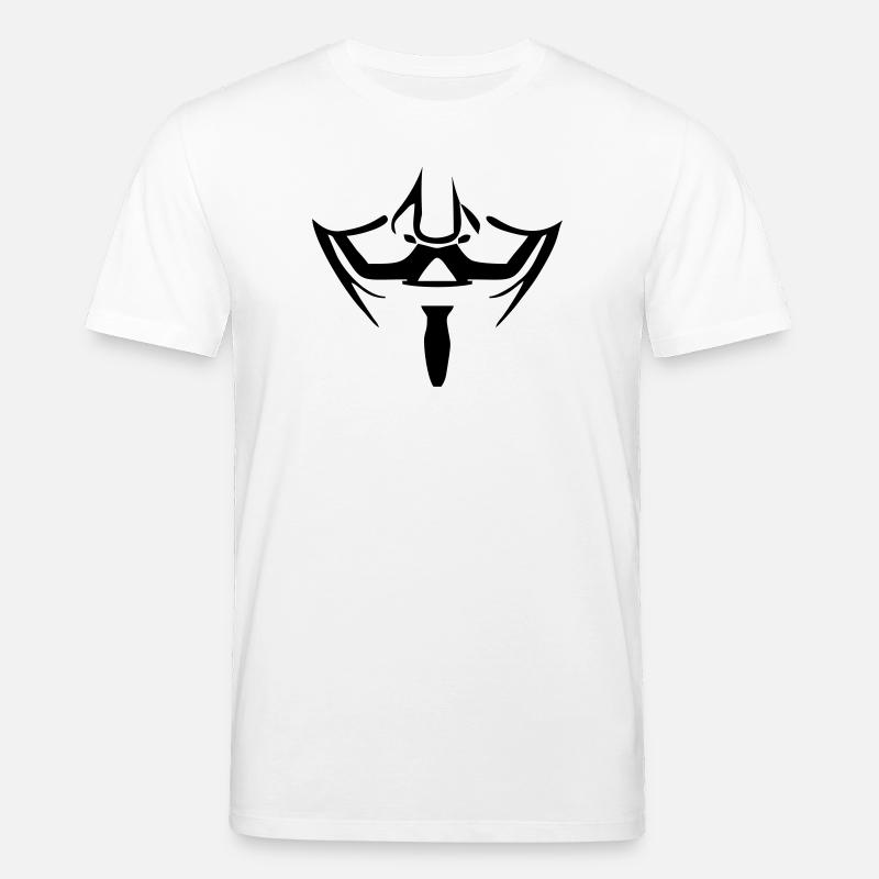 Anonymous Maske - Stanley/Stella Unisex Bio-T-Shirt CREATOR  - Weiß