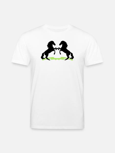 Chevaux - T-shirt bio CREATOR Stanley/Stella Unisexe - blanc