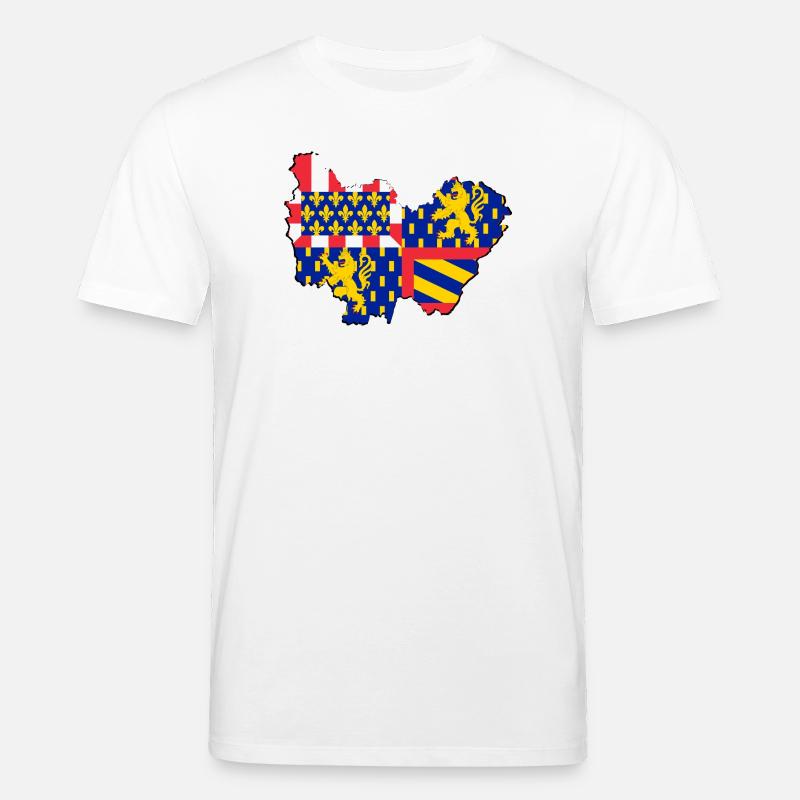bourgogne franche comté - T-shirt bio CREATOR Stanley/Stella Unisexe - blanc