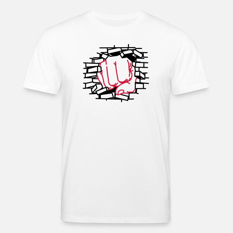 Faustdick, Faust, schlagen - Stanley/Stella Unisex Bio-T-Shirt CREATOR  - Weiß