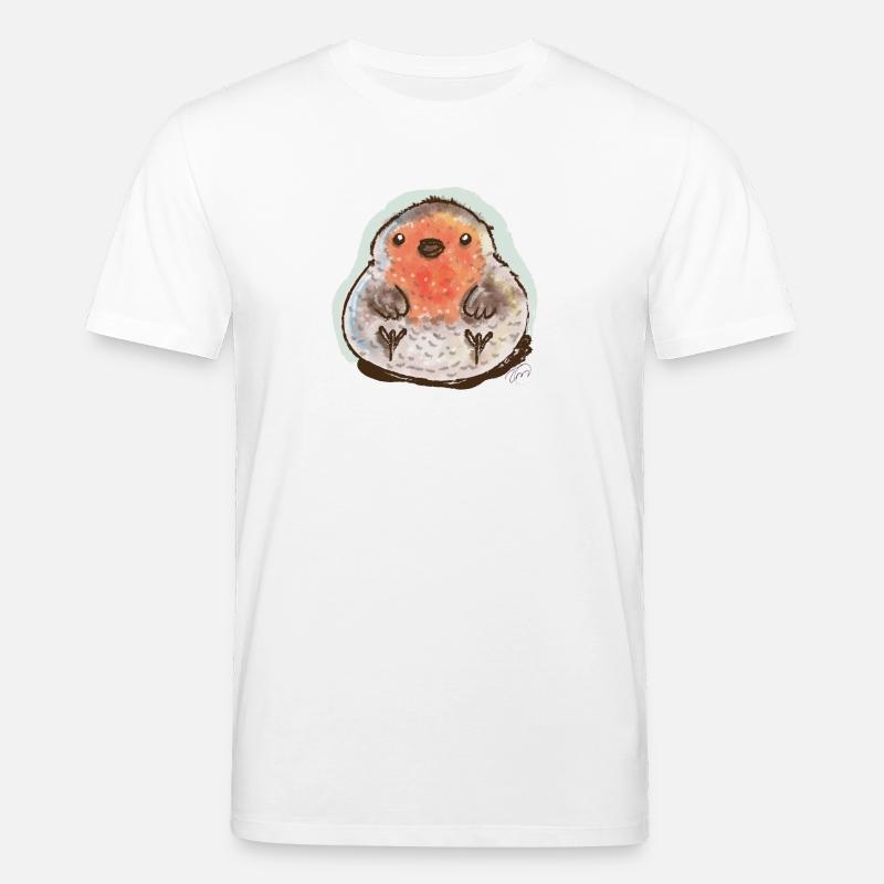 Bubble Robin - Stanley/Stella Unisex Bio-T-Shirt CREATOR  - Weiß