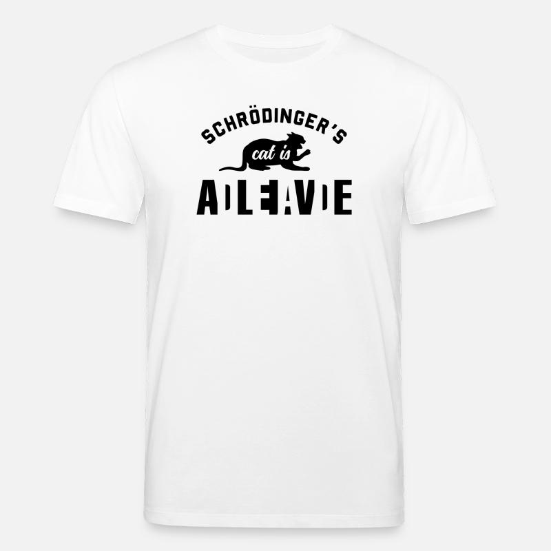 Le chat de Schrödinger - T-shirt bio CREATOR Stanley/Stella Unisexe - blanc