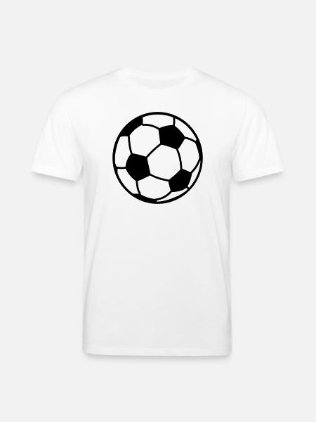 Fodbold logo bold til foreningslogo på tøj - Stanley/Stella CREATOR økologisk unisex-T-shirt - hvid