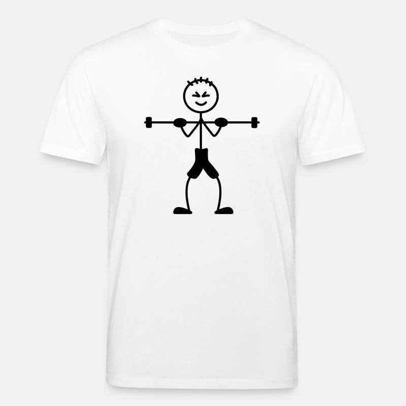 Krafttraining mit viel Gewicht - Stanley/Stella Unisex Bio-T-Shirt CREATOR  - Weiß