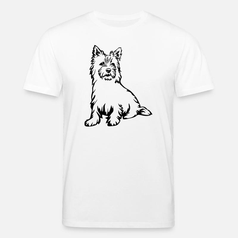Cairn Terrier - Stanley/Stella Unisex Bio-T-Shirt CREATOR  - Weiß